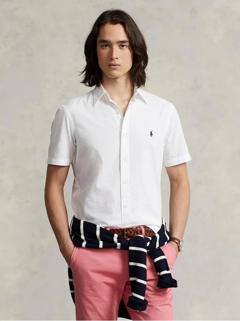 Polo by Ralph Lauren Short-Sleeve Oxford Shirt - White nwt
